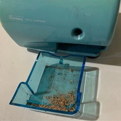 デビカ 電動鉛筆削り PENCIL SHARPENER 水色 レトロの画像