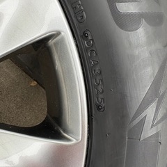 40系アルファード ヴェルファイア 純正ホイール スタッドレスタイヤセット ブリザック dm-v3 225/60r18  2本の画像