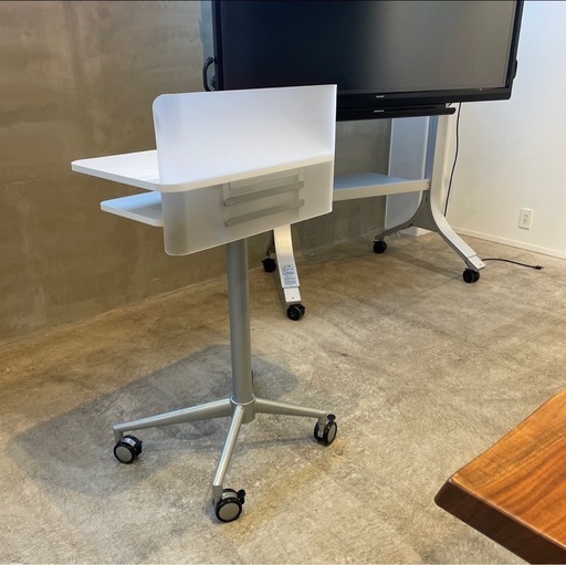 【美品】サンワサプライ 講演台 演台 100-DESK096 中棚付
