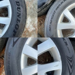 235/60R18 夏タイヤ Dunlop｜2025年製｜溝7.3mm｜マツダ純正ホイール 4本の画像
