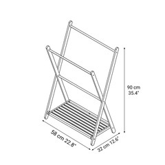 タオルハンガー　ハンガーラック　収納　無印良品　竹？木製？の画像