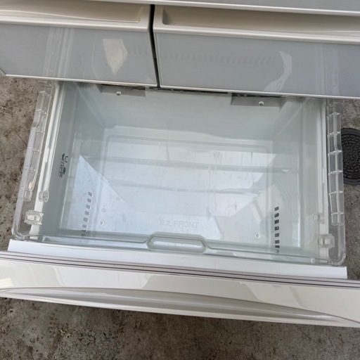 ?128⭐️2017年製美品★東芝冷蔵庫　自動製氷付き　ガラス扉大型5ドア　410L
