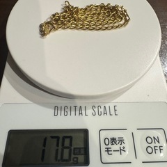 k18 あずき喜平ネックレス 17.8g 55cmの画像