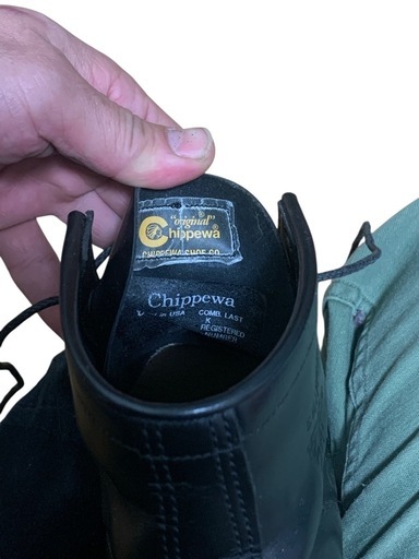 CHIPPEWA チペワ 99954 ワークブーツ レースアップ 黒 USA アメリカ製 ブラック 26.0cm