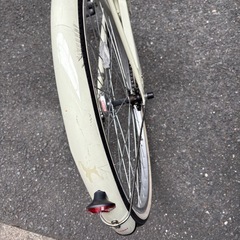 26インチ　中古自転車　アイボリーの画像