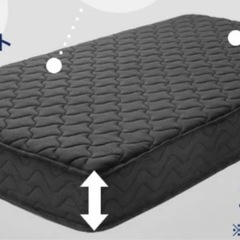 【新品】ポケットコイルマットレス(ダブル)黒の画像