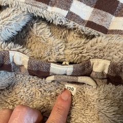 🐻🧥無印のボアコート120センチの画像