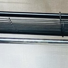 分解可能 大型ハンガーラック カーテン付き ブラック×ブラウン 引越しのための画像