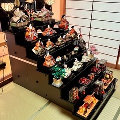 菊水作　豪華七段飾り　雛人形 美品　場所により無料でお届け可能の画像
