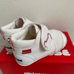 ミキハウス  ファーストシューズ　ホワイト　12.5の画像