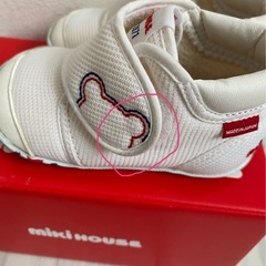 ミキハウス  ファーストシューズ　ホワイト　12.5の画像