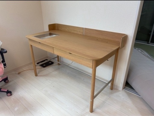 【美品】IKEA RIDSPÖ オーク材デスク 140×70cm