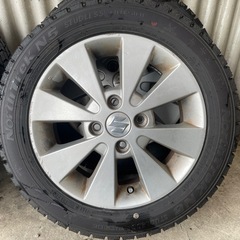 スズキ純正アルミ&2025年製バリ山スタッドレス 　一台分の画像