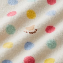 ⭐定価8800円⭐ ミキハウス バスポンチョ 水玉 ドット柄 くま 出産祝い ギフトの画像