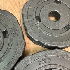 バーベルにもなるダンベル 可変式 20キロ 10キロ×2の画像