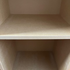 【廃盤品】無印良品　パルプボードボックス・タテヨコＡ４サイズ・３段・ベージュ の画像