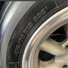 札幌近郊旧車ワタナベ　Bタイプ13インチ6.5J114.3/4H BS175/70R13 4本
の画像