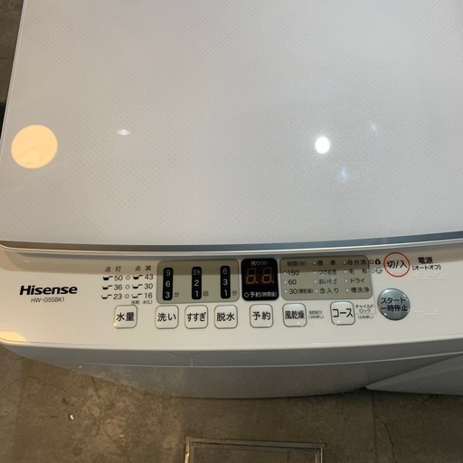 【ジモティー割】Hisense 2024年製　5.5kg 洗濯機（ID1815）