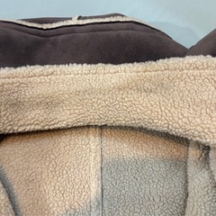 ◆'70年代風 ムートンジャケット＊コート◆メンズLサイズ◆フェイクレザーの画像