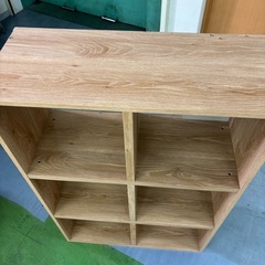 木製 本棚 大容量 6マス オープンラック 収納棚 シェルフ ウッド ナチュラル 北欧の画像