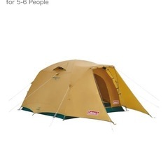 キャンプ　コールマンテント(4人用)　折りたたみテーブル　キャリーワゴンの画像