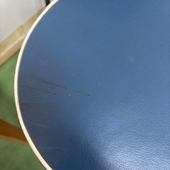 折りたたみイス　椅子　丸イス　青の画像