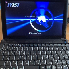 MSI U100-D OSWindows7 レア　ジャンク扱いの画像