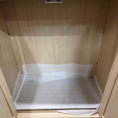 1252 白木目 収納棚 引き出し 扉付の画像