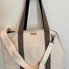 犬猫ペット用　帆布トートバッグ　　Ｌサイズの画像