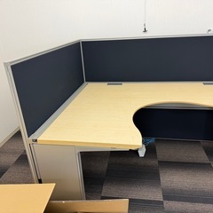 イトーキ　Ｌ字デスク　幅160 奥120 高さ72cmの画像