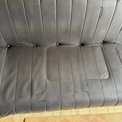 ソファベット３人掛糸ほつれ有りの画像