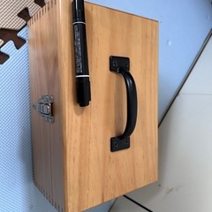 木製収納ボックスの画像
