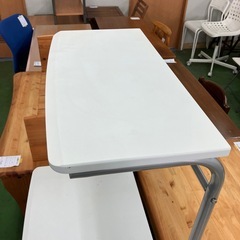 PCデスク　パソコンデスク　学習机　勉強机　白　ホワイト　家具テーブル　机の画像