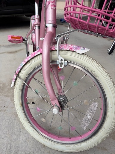 メゾピアノ　子供用自転車　16インチ　補助輪あり