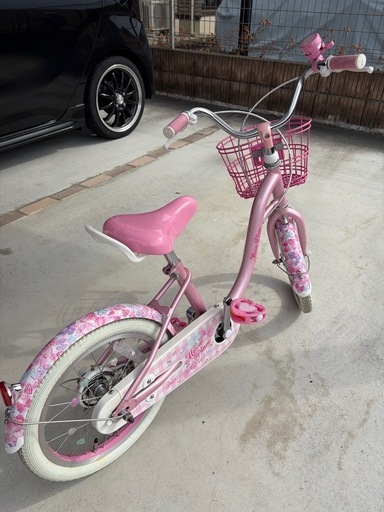 メゾピアノ　子供用自転車　16インチ　補助輪あり