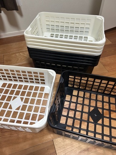 深型バスケット積み重ねA4 10個 (さくさくぱんだ) 豊田市の家庭用品