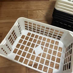 深型バスケット　積み重ね　A4 10個の画像