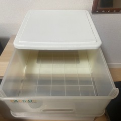 収納ケース 引き出し式「CASUAL CASE PASSION」フタ付き｜幅40×奥行40×高さ20cmの画像