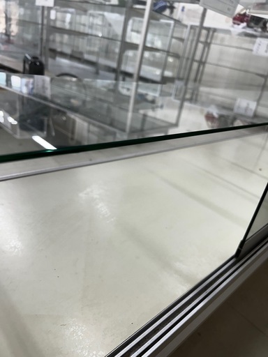 ①ガラスショーケース 3段 簡易清掃済み 180×92×45