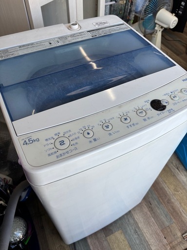 動作良好 Haier ハイアール 4.5kg 全自動洗濯機 JW-C45FK 2021年製