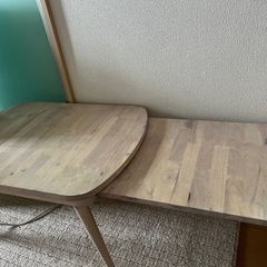 センターテーブル　スライド式の画像