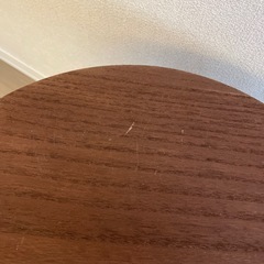 【直接取引】salut アイアンウッドラウンドテーブル　サイドテーブル ブラウンの画像