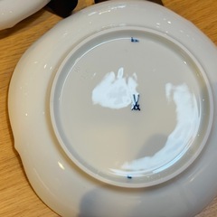 B8045【マイセン】ブルーオニオン スタイル ケーキ皿 2枚の画像