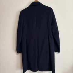 UNIQLO、ユニクロ、カシミヤコート、紺、ネイビー、サイズLの画像