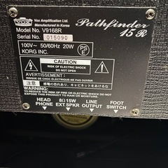 VOX  Pathfinder15R アンプの画像