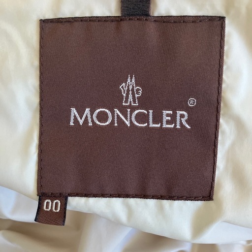 上級茶タグ！MONCLER ダウンジャケットレディース00 ベージュ ファー付