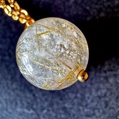 ST59*《ルチルクォーツ》*パワーストーン＊御守りネックレスの画像