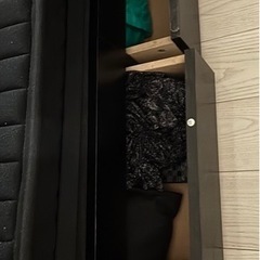 値下げ！黒色　シングルベッド2台セット／定価10万円→8,000円／早い者勝ちの画像