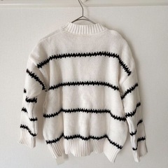 ボーダー柄　ニット　新品未使用の画像