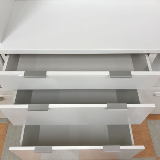 ＼家具＊家電のお店／【ｼﾞｬﾝｸﾞﾙｼﾞｬﾝｸﾞﾙ石川金沢店】食器棚 ニトリ WH W(幅)120×D(奥行き)42×H(高さ)180cm